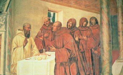 Communion, de la vie de Saint Benoît - L. Signorelli