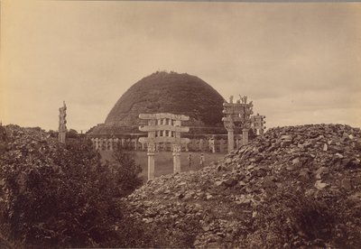 Vue générale de Sanchi Tope, district de Bhopal - Lala Deen Dayal