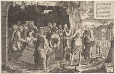 Résurrection de Lazare, 1544 - Lambert Suavius