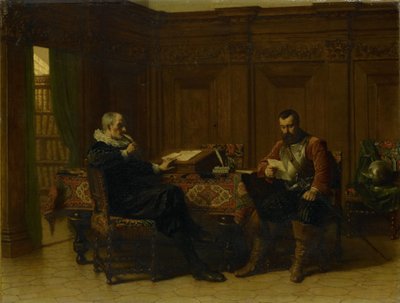 Deux hommes dans un intérieur du XVIIe siècle, appelé 