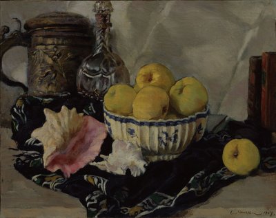 Nature morte. Coquillage et pommes, 1917 - Lanceray