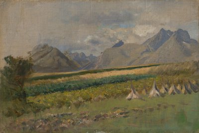 Hautes Tatras depuis Strážky - Laszlo Mednyanszky