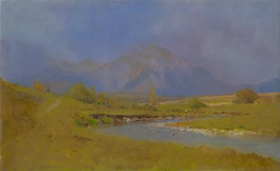 Paysage de Podtatranská après la pluie de printemps - Laszlo Mednyanszky