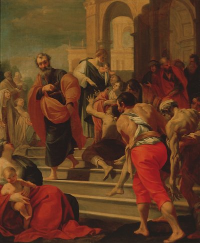Saint Pierre guérissant les malades avec son ombre - Laurent de la Hyre