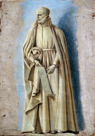 Saint Ignace tenant un parchemin contenant les règles de son ordre - Laurent de la Hyre