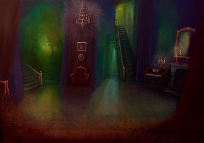 Arsenic et vieilles dentelles, 2024 (huile sur toile) - Lee Campbell