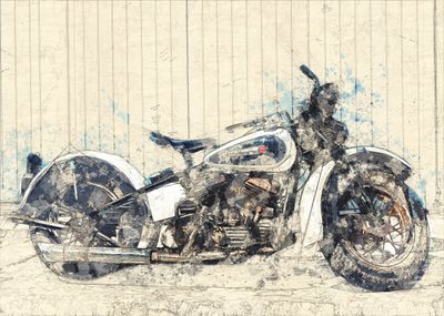 Art de la moto classique - Lembayung senja studio [Vintage Poster]