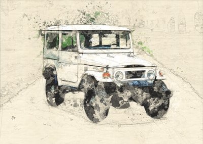 Esquisse vintage tout-terrain - Lembayung senja studio [Vintage Poster]