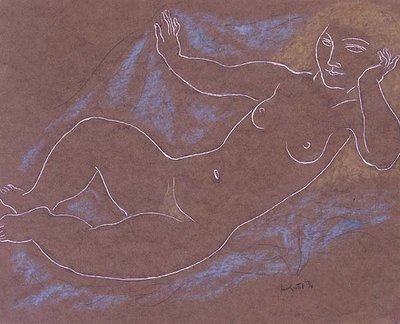 Nue blonde - Leo Gestel