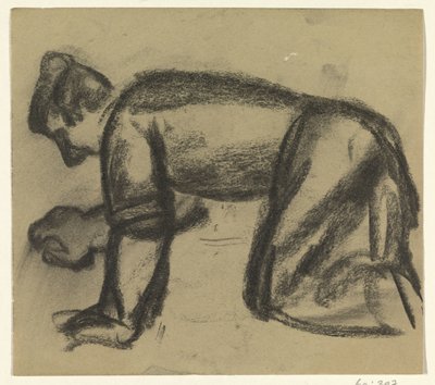 Homme à genoux - Leo Gestel