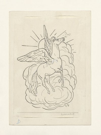 Pégase volant devant les nuages (1891-1941) - Leo Gestel