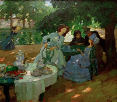 Petit déjeuner en plein air - Leo Putz