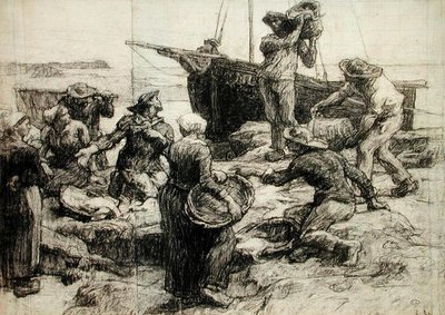 Tri du Poisson - Leon Augustin Lhermitte