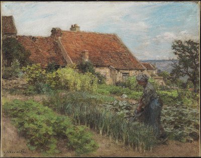 Arrosage du jardin, 1900 - Leon Augustin Lhermitte