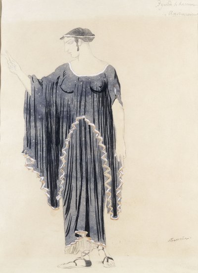 Costume pour Œdipe à Colone - Antigone, vers 1899 à 1909 - Leon Bakst