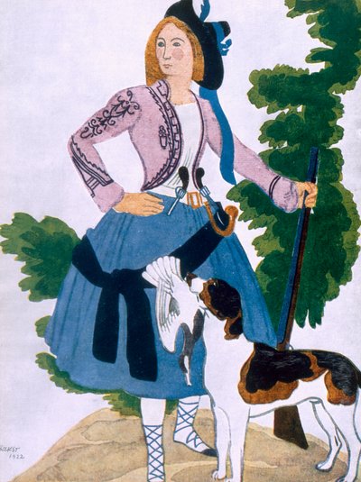 Costume pour La Chasseresse, 1922 - Leon Bakst