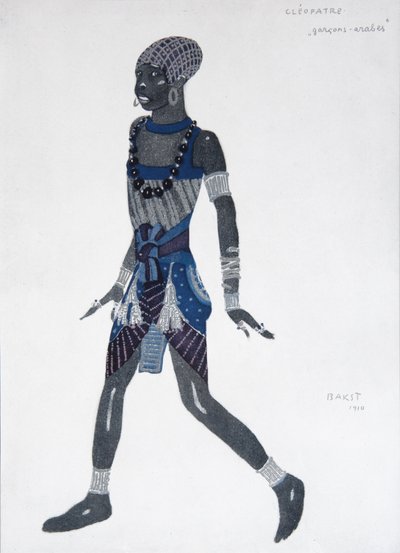Conception de costume pour le ballet Cléopâtre, 1909 - Leon Bakst