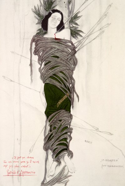 Costume pour la danseuse de ballet Ida Rubinstein, 1911 - Leon Bakst