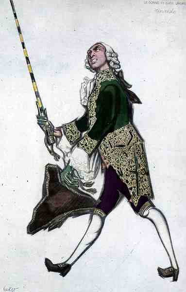 Costume pour Rinaldo, des Dames de bonne humeur - Leon Bakst