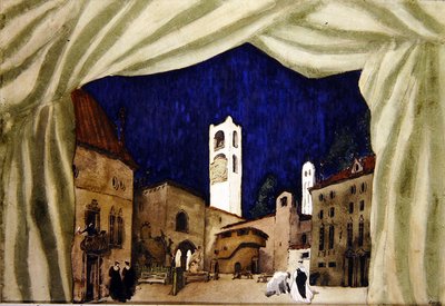 Conception pour la Marquise chassant - Leon Bakst