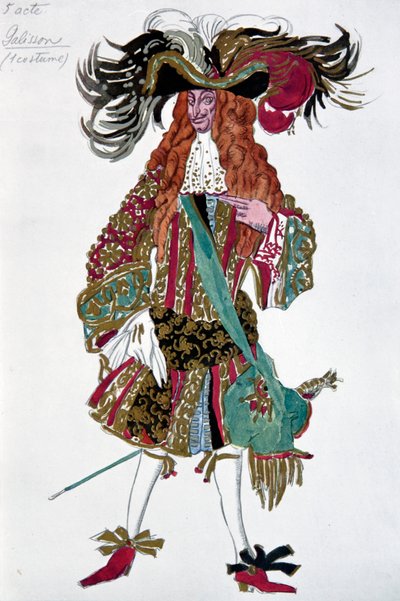 Galisson. Costume pour le ballet La Belle au bois dormant de P. Tchaïkovski, 1921 - Leon Bakst