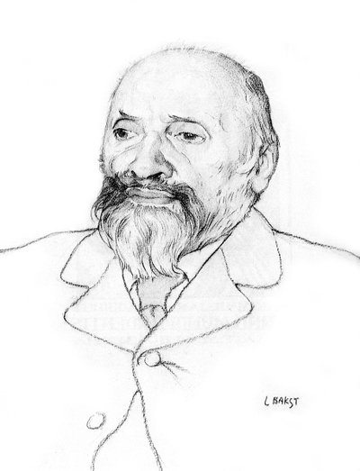 Portrait du compositeur russe Mily Balakirev, 1907 - Leon Bakst