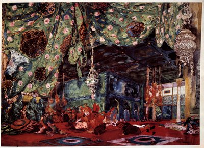 Scénographie par Léon Bakst pour l