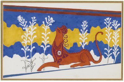 Décor de scène pour le ballet Phèdre, vers 1923 - Leon Bakst