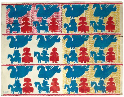 Motif textile, début du 20e siècle - Leon Bakst