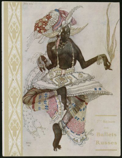 Page de titre du programme souvenir pour les Ballets Russes - Leon Bakst