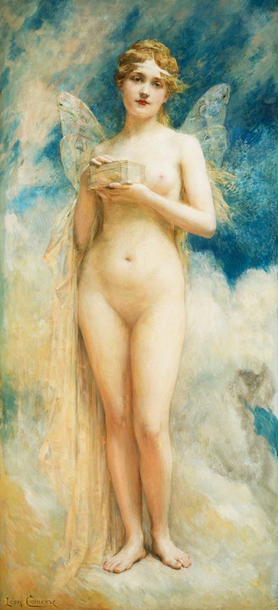 La boîte de Pandore - Leon Francois Comerre