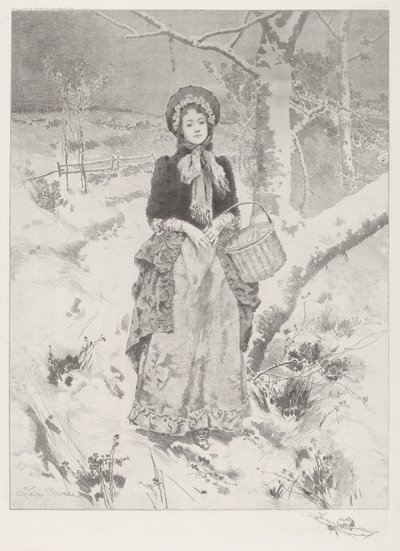 Fille en costume paysan - Leon Moran