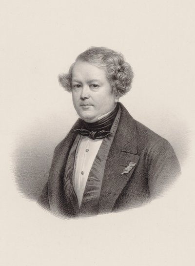 Portrait du compositeur Auguste-Mathieu Panseron 1796-1859, 1850 - Leon Noel