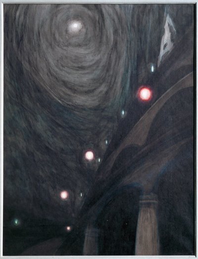 Clair de Lune et Lumieres. Gouache on paper … (gouache on paper) - Leon Spilliaert