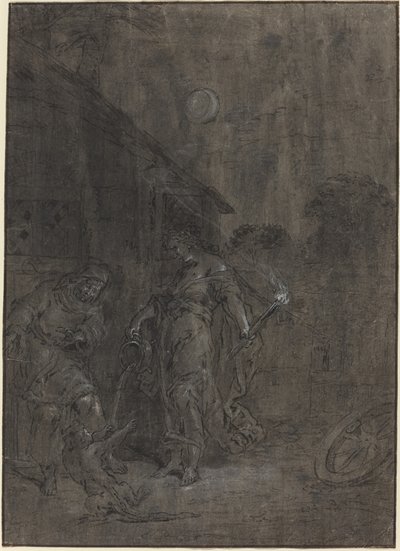 Stellio transformé en lézard par Cérès - Leonard Bramer