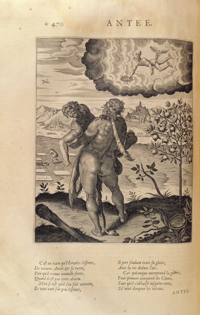 Hercule tuant Antée, tiré de 
