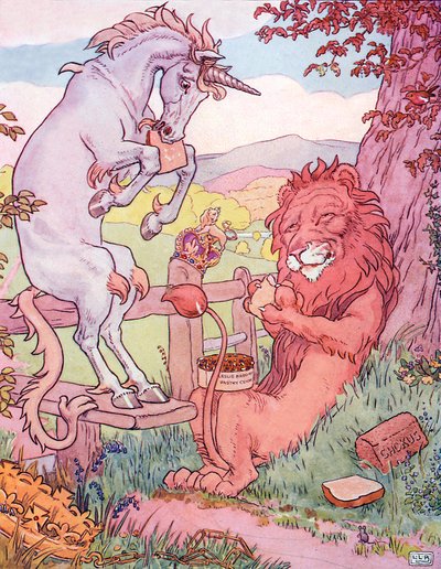 Le lion et la licorne - Leonard Leslie Brooke