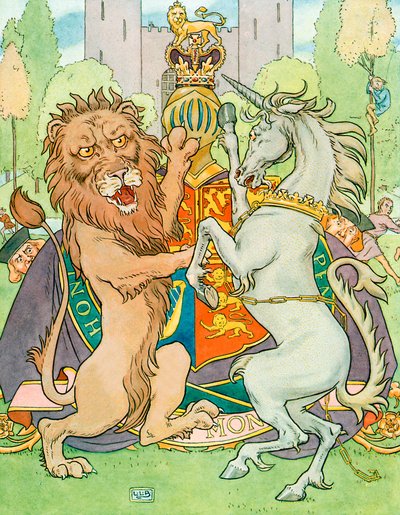 Le lion et la licorne - Leonard Leslie Brooke