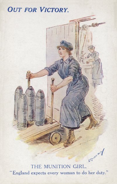 Fille de munitions britannique, Première Guerre mondiale - Leonard Raven Hill