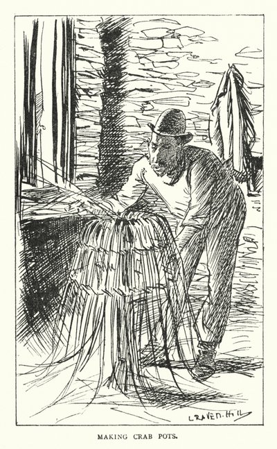Fabrication de paniers à crabes - Leonard Raven Hill