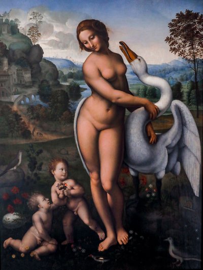 Léda et le cygne - Leonardo da (after) Vinci