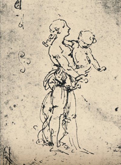 Une femme portant un enfant, c1481 1945 - Leonardo da Vinci