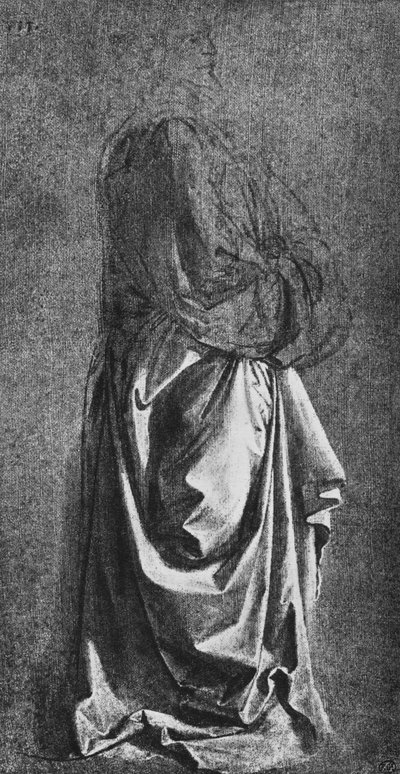 Moulage de draperie pour une figure debout, vers 1470, 1945 - Leonardo da Vinci