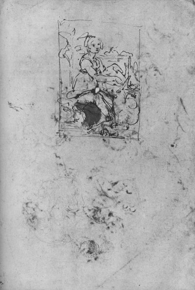 Jeune fille avec une licorne, vers 1478-1480, 1945 - Leonardo da Vinci