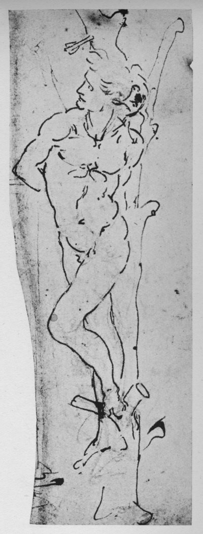 Étude pour un Saint Sébastien, vers 1480, 1945 - Leonardo da Vinci