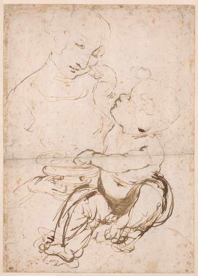 Étude pour la Madone avec un bol de fruits, vers 1478 - Leonardo da Vinci