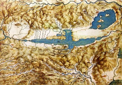 Vue topographique de la campagne autour de la plaine d