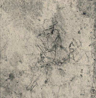 Deux figures en conversation, vers 1480 - Leonardo da Vinci