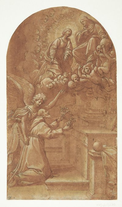 Un franciscain agenouillé (François d