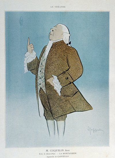 Comédien Constant Poppy Groin (1841-1909) dans le rôle de Saint Phar dans 